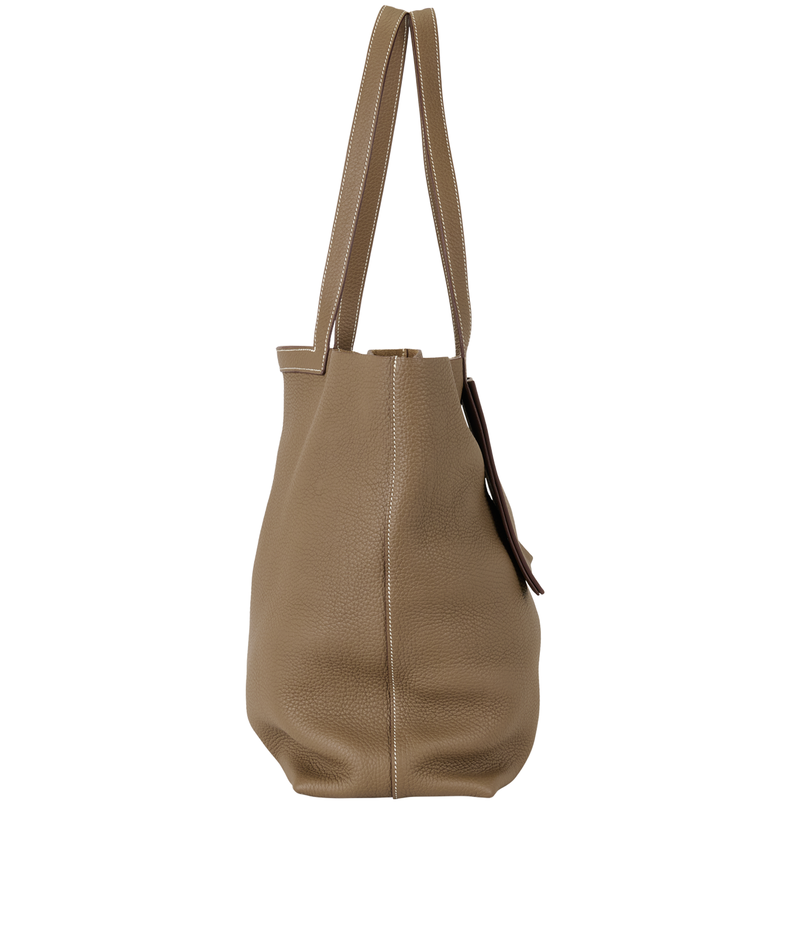 Cabasellier 46 In Taurillon Clemence Etoupe, &pound;2,100, Handbags, Taupe, Leather, Side view
